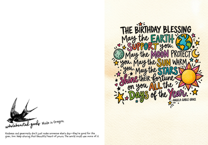 The Birthday Blessing Card